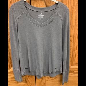 Gray Hollister Easy Long Sleeve T-Shirt Size S
